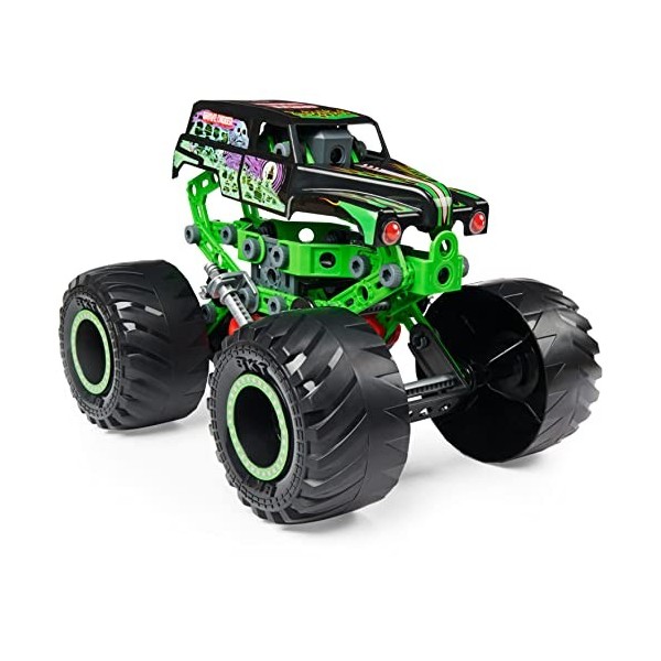 MECCANO - MONSTER TRUCK GRAVE DIGGER MECCANO JUNIOR - Véhicule Monster Truck Géant A Retrofriction - Jeu de Construction Avec