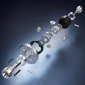 HYPER GO 16420Y 1:14 1:16 Accessoires de mise à niveau de poudre pour différentiel de métallurgie, pièces de rechange pour vé