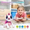 SGILE Licorne Jouet Fille Rc Robot Enfant 3 4 5 6 7 Ans, Intéractif, Détection des Gestes, Programmable, Musique Danse Marche