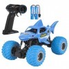 iBlivers Voiture télécommandée, RC Monstertruck Télécommande La Voiture de Requin, 2WD Télécommandée Toy Voiture RC AB 4,5,6,