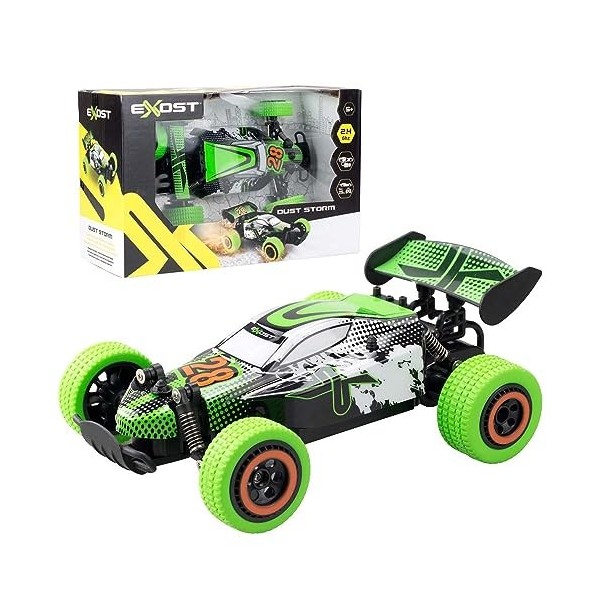Exost Storm - Auto Radiocomandata 1:18, 10 Km/h, Rotazione 360°, Fuoristrada, 2 Colori