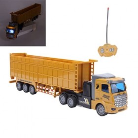 Jouet de Camion DingéNierie RC, Haute Simulation à LéChelle 1:48, TéLéCommande sans Fil, Semi-Remorque, Cadeau de Jouet pou