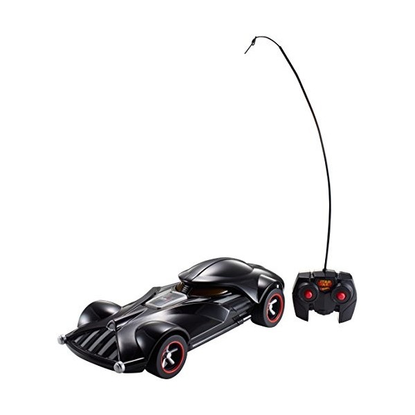 Hot Wheels - FBW75 - Mattel - Star Wars Darth Vader véhicule RC avec sons et lumières et télécommande