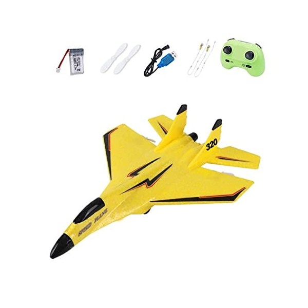 VONGLYHOO Avion Jouets Télécommande Avion Rc Avion Télécommande Avion Jouet 2.4ghz Rc Modèle Planeur pour Enfants Débutants A