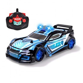 Dickie - RC Police Interceptor - Voiture Radiocommandée - Véhicule Police Telecommandé - Jouet pour Enfant - 201105007