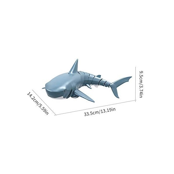 Walory RC Shark, Mini RC Requin Télécommande Jouet Jouet De Natation sous-Marine RC Bateau Électrique Bateau De Course Parodi