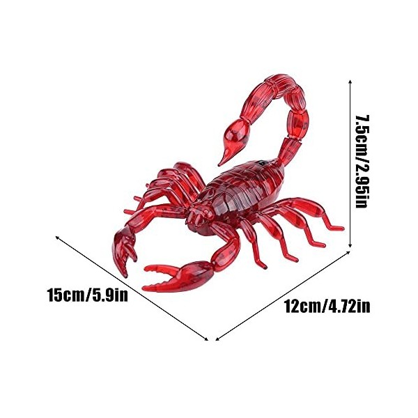 Dilwe RC Scorpion Modèle, Scorpion Jouet télécommande Infrarouge Animal Cadeau de Noël pour Les Enfants