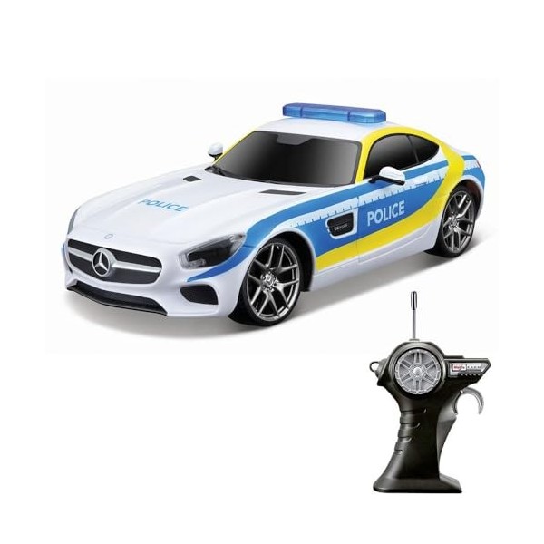 MaistoTech 581510 Mercedes AMG GT Polizei 1:24 Véhicule RC déant Véhicule dintervention