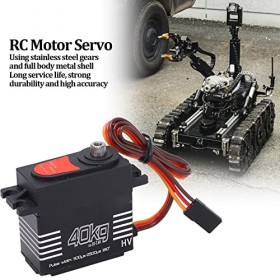 40Kg High Torque RC Servo, 25T Teeth High Speed Operation Number, Plastic and Metal Servo Arms, Metal Digital Gear Servo for 