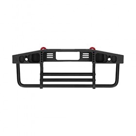 Dilwe Ensemble de Pare-Chocs Avant et Arrière, Pare-Chocs sur Chenilles RC 1/10 avec Lumières LED Compatible pour Voiture Tél