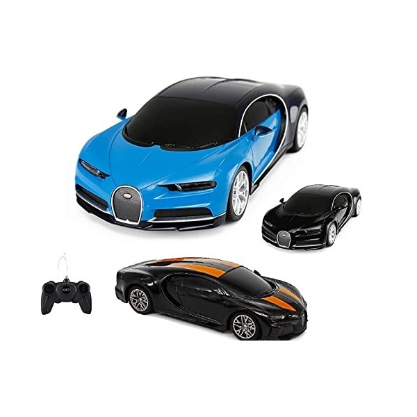 HSP Himoto Bugatti Chiron Voiture Licence RC Véhicule Télécommandé sous licence 1:24, Ready-to Drive, Voiture avec Télécomman