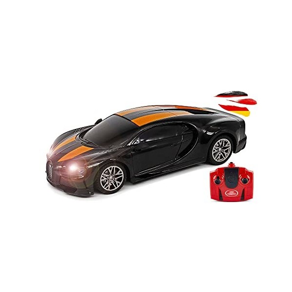 HSP Himoto Bugatti Chiron Voiture Licence RC Véhicule Télécommandé sous licence 1:24, Ready-to Drive, Voiture avec Télécomman