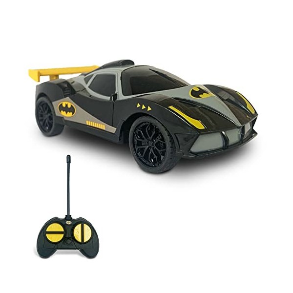 mondo- RC Batmobile Batman DC Véhicule radiocommandé, 63699, Gris/Noir