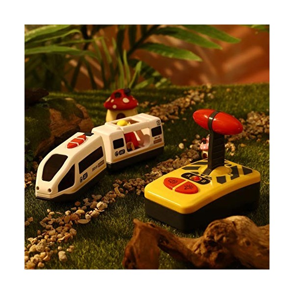 Kit de train miniature électrique pour enfants, avec sons de train  réalistes, fumée légère, facile à assembler, kit de rail de moteur de  locomotive à