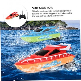 ibasenice 2 Ensembles Bateau Télécommandé Hors-Bord Jouet Adulte Jouets Télécommandés Mini Jouet Bateau Télécommandé Garçons 