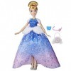 Disney Princess- Disney Princesse Cendrillons Poupée de Mode 10 Combinaisons de Tenues Jouets pour Enfants à partir de 3 Ans,