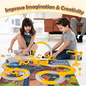 MDINGTD Jouet Enfant 2 3 4 5 Ans, Circuit Voiture Enfant Cadeau Enfant 2-5 Ans Circuit Voiture Electrique Jouet Garcon 3-5 An