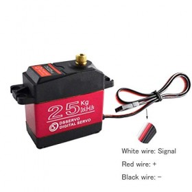 YUNIQUE FRANCE DS3225 Engrenages Full Metal Ds3225 Numérique 25 kg à Couple Élevé avec Servomoteur Servo avec Cames Automodél