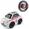 Chicco Fiat 500 RC Voiture de Sport Télécommandée Chicco , Radiocommandée avec Volant Intuitif, Véhicule à moteur RC avec Son