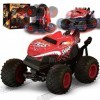 Monster Truck Telecommande, 2.4GHz Voiture Télécommandée Drift avec Lumières LED, Musique et Fonction Danse, Requin Voiture T