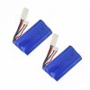 ZYGY 2PCS 7.4V 1500mah Batterie au Lithium pour feilun FT009 UDI009 UDI902 UDI002 AA102 télécommande pièces de Rechange pour 