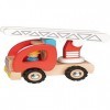 Goki - Camion de Pompiers descalier Véhicules télécommandés, Couleur Rouge 55789 