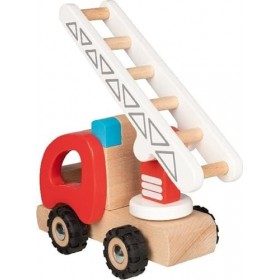 Goki - Camion de Pompiers descalier Véhicules télécommandés, Couleur Rouge 55789 