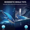 FIRE BULL Jouet de Baleine Télécommandé RC Blue Whale Simulation Electrique Submersible et Jet deau pour Jouet de Baleine da