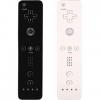 Intertest Wii Controller 2 Pack Wii u Remote avec boîtier en silicone et sangle de poignet noir+blanc 