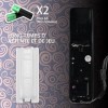 Intertest Wii Controller 2 Pack Wii u Remote avec boîtier en silicone et sangle de poignet noir+blanc 