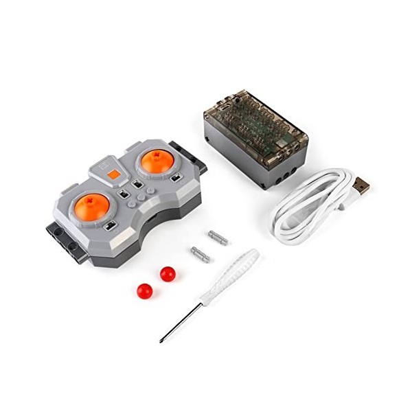 Mould King M0019 6.0 Kit de modules Powered 6.0 avec télécommande rechargeable et boîtier de batterie, kit de fonctions haute