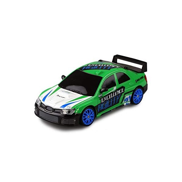 Amewi 21085 Drift Sport Car 1:24 Vert, télécommande 4WD 2,4 GHz