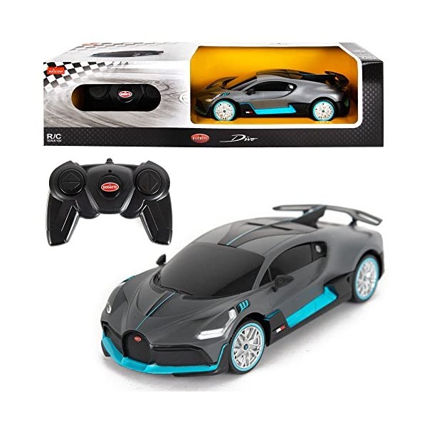 KandyToys Bugatti Divo Télécommande pour voiture télécommandée 1:24 R/C Modèle sous licence officielle Bugatti