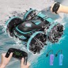 Mingfuxin Voiture télécommandée amphibie 2,4 GHz 4 WD étanche RC Stunt Car Bateau, rotation à 360° Voiture de course avec cap