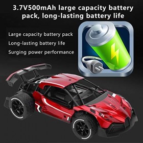 Weojeviy 1/16 2.4G Alliage Haute Vitesse Dérive sans Fil Jouets Course Télécommande Voiture 8001 RC Voiture Cadeau