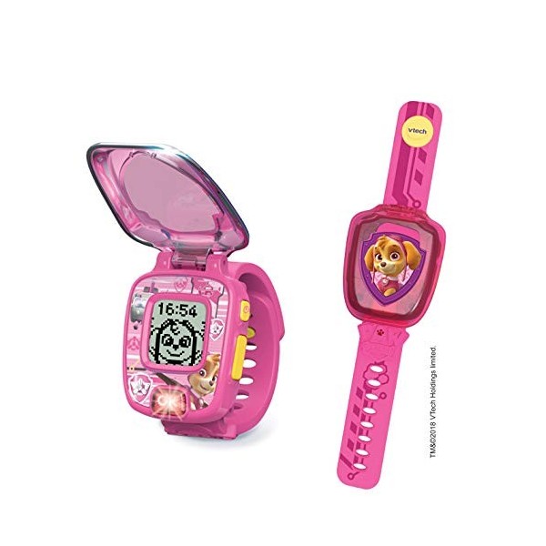 VTECH- Montre Interactive DE Stella Paw Patrol-PatPatrouille Jouets ELECTRONIQUES EDUCATIFS, 80-199585, Multicolore - Versio