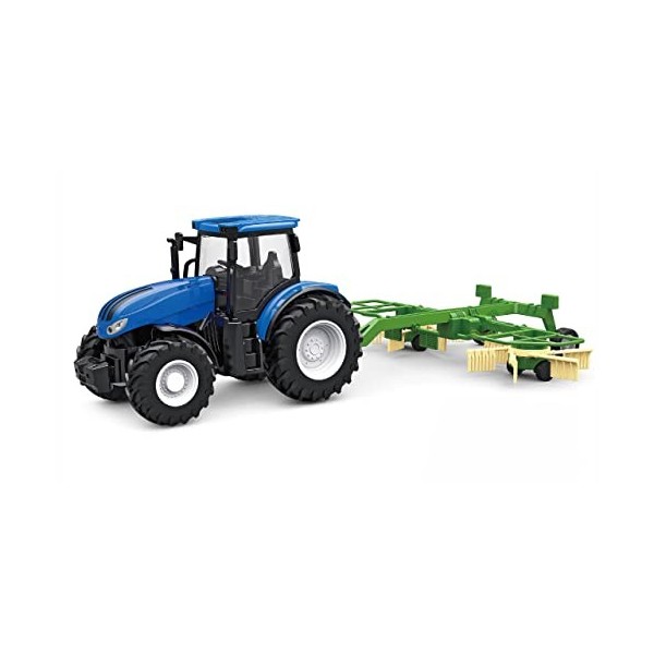 Amewi 22599 Tracteur RC avec Gyroscope, lumière et Son, 1:24 RTR avec télécommande, Batterie, câble de Charge