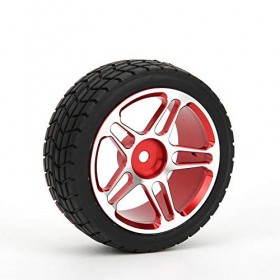 T best RC Roues De Voiture, Jante Pneu Pneu Roue 4 PCS en Alliage Daluminium 1/10 RC Pneu De Voiture Pneu télécommande Voitu