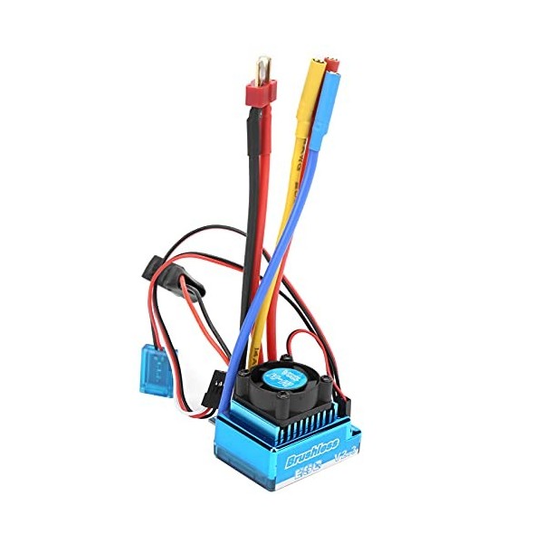 Dilwe RC Brushless ESC, 120A ESC 5.3V/5A Bec Sortie Contrôleur de Vitesse Électrique pour 1/10 1/12 RC Voiture Bateau Accesso