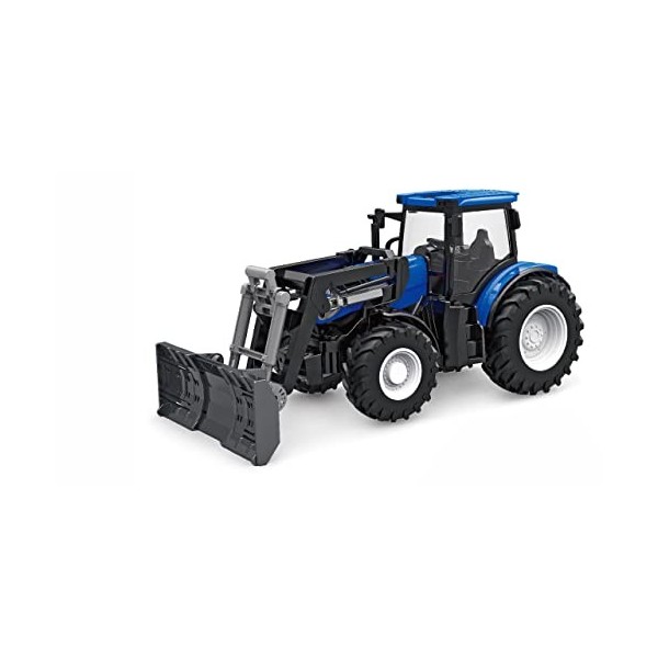 Amewi Tracteur 22597 RC avec Panneau Coulissant, lumière et Son, 1:24 RTR avec télécommande, Batterie, câble de Charge