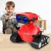 BOMPOW Jouet robot télécommandé avec yeux LED et bras flexibles, pour la marche et la danse pour enfants à partir de 3 ans, j