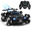 Maegoo Voiture Telecommandé, 2.4GHz RC Car avec Lumière LED, Rotation 360° Spray Dérive Voiture 20km/h, 4WD Haute Vitesse RC 