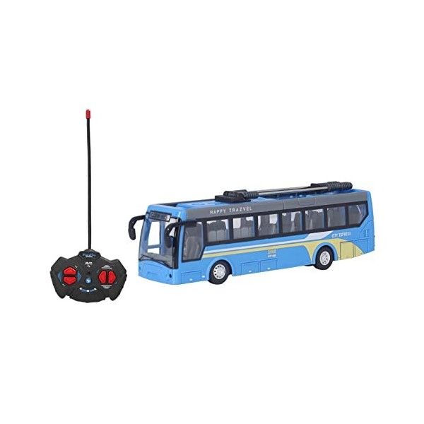 Raqz Jouet dautobus Scolaire RC, Jouet dautobus télécommandé Rechargeable à Rotation à Droite Haute Simulation, Très Résist