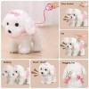 OR OR TU Chien Interactif Peluche Télécommande Chien Jouet Fille Cadeau Enfant Électriques pour Filles Enfants Marcher et Abo