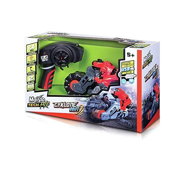 Maisto Voiture Télécommandée Véhicule Radio commandée Rapide et Amusant-Dès 5ans, M82241, RC-CYKLONE Drift-Buggy