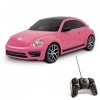 Mondo Motors - Vw new Beetle Pink Edition - Modèle à léchelle 1:24 - Jusquà 20 km/h de vitesse - Jouet pour enfants - 63579