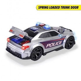 Dickie Toys – Street Force – Voiture de Police – Jouet motorisé – avec Coffre à Ouvrir, lumières et Son – Piles incluses – 33