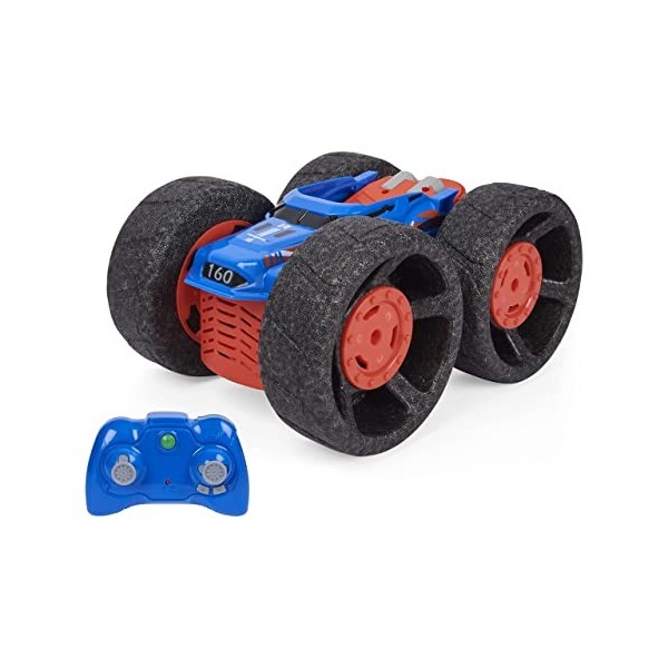 AIR HOGS Jump Fury RC Voiture RADIOCOMMANDEE Qui Saute Vraiment Voiture Enfant télécommandée Qui Saute jusquà 55 cm avec Rou