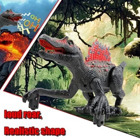 WEEFEESTAR Jouets dinosaures pour garçons, dinosaure télécommandé avec mouvement de marche, jouets spinosaurus télécommandés,