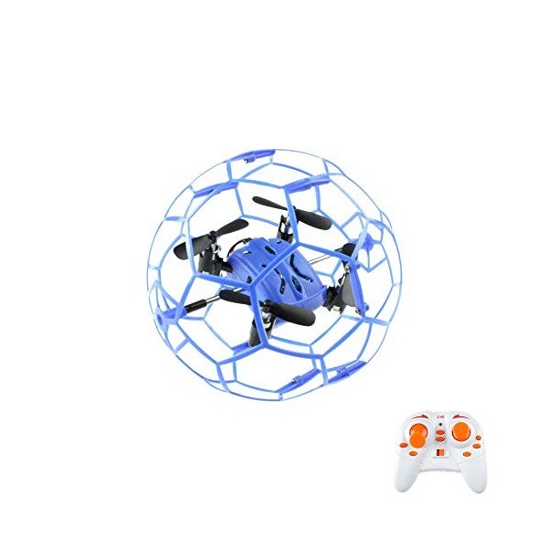 HSP Himoto Modèle UFO télécommandé 4 canaux - Protection de cage - Drone Quadcopter Multicopter avec technologie 2,4 GHz - Gy